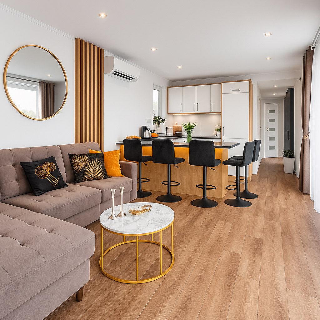 BR03 COMPACT– Vakantiehuisje met kookeiland (48 m²) en 2 slaapkamers