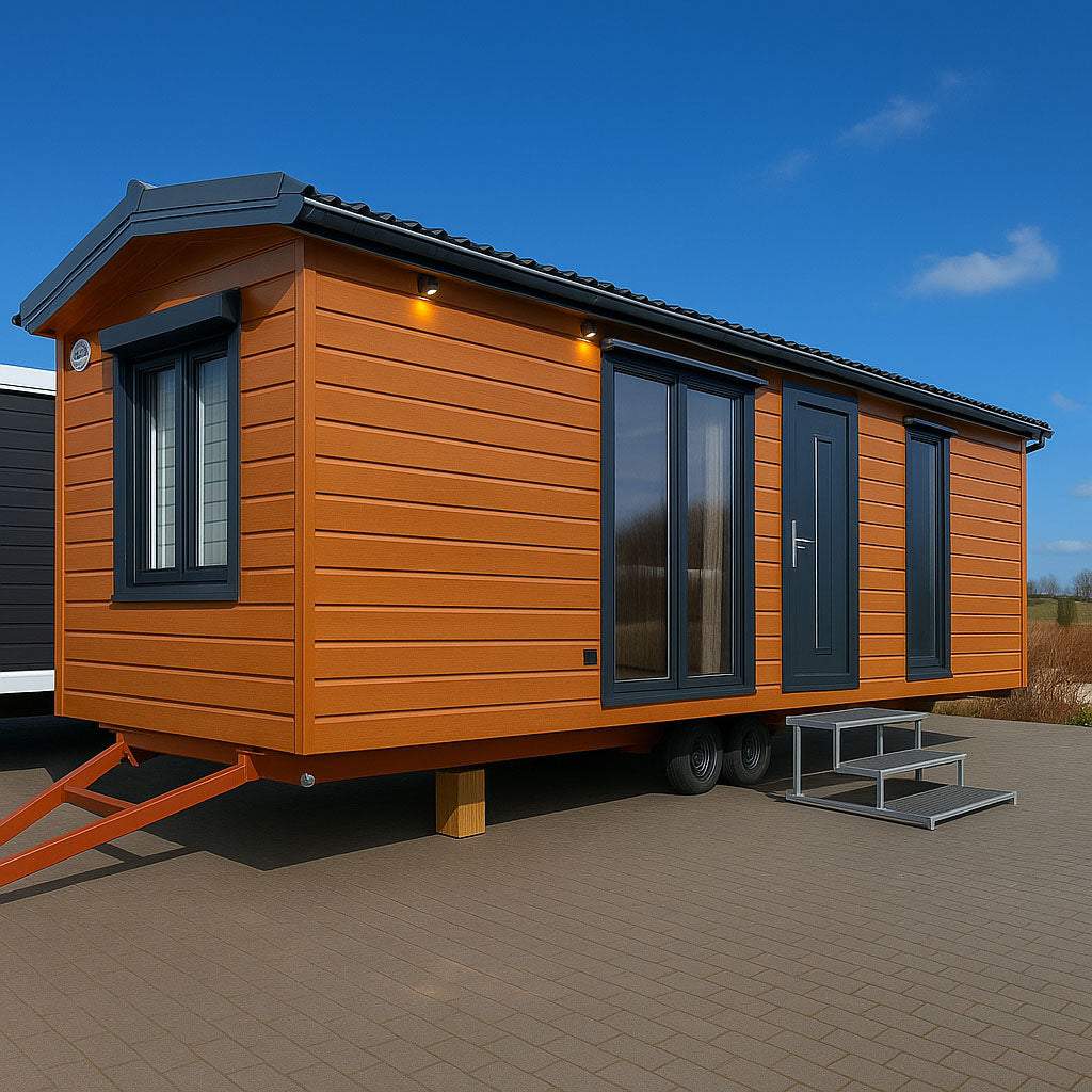 BS01 – Compact vakantiehuisje (35 m²) met badkamer, keuken & slaapkamer