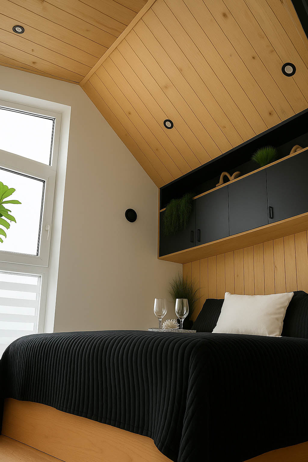 BG02 – Vakantiehuisje met loft (35 m²) en panoramisch daklicht