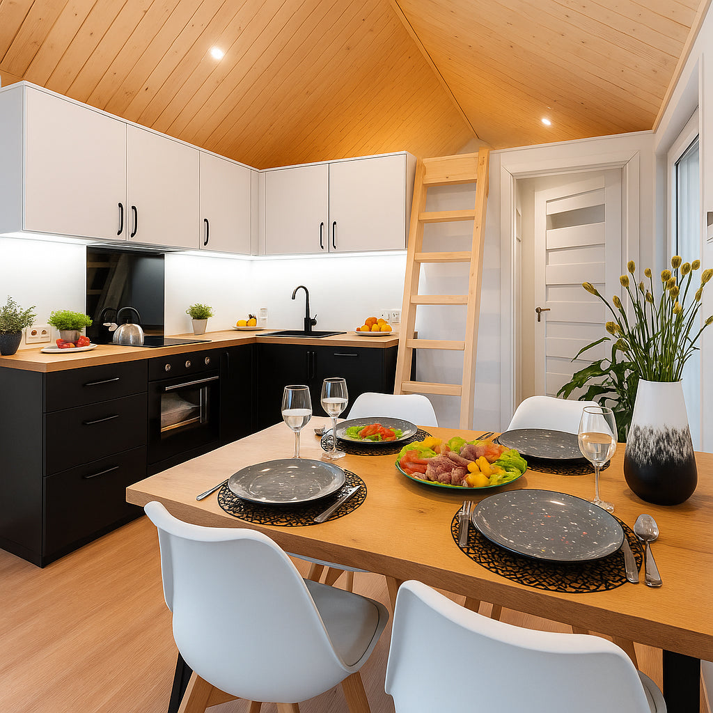 BG02 – Vakantiehuisje met loft (35 m²) en panoramisch daklicht