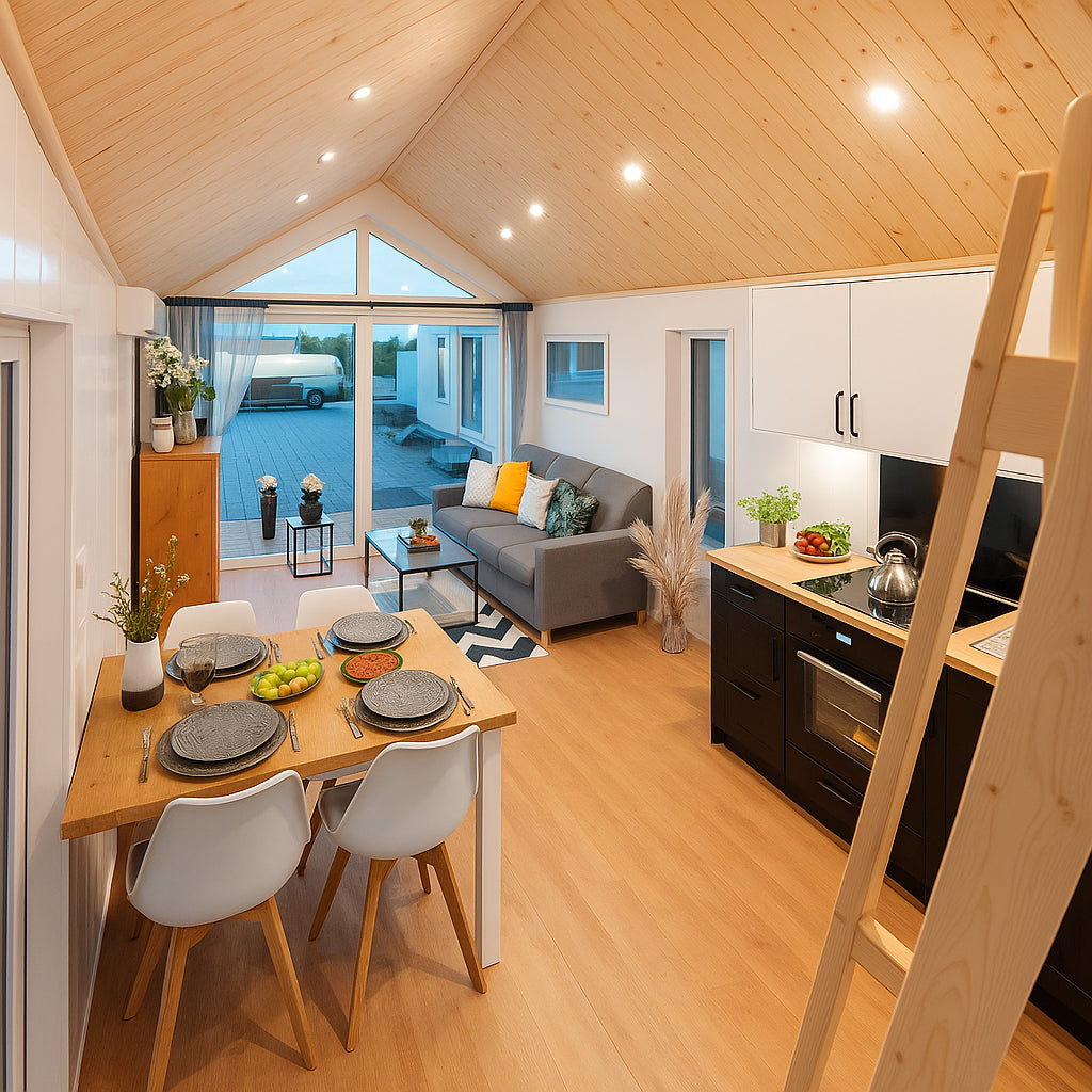 BG02 – Vakantiehuisje met loft (35 m²) en panoramisch daklicht