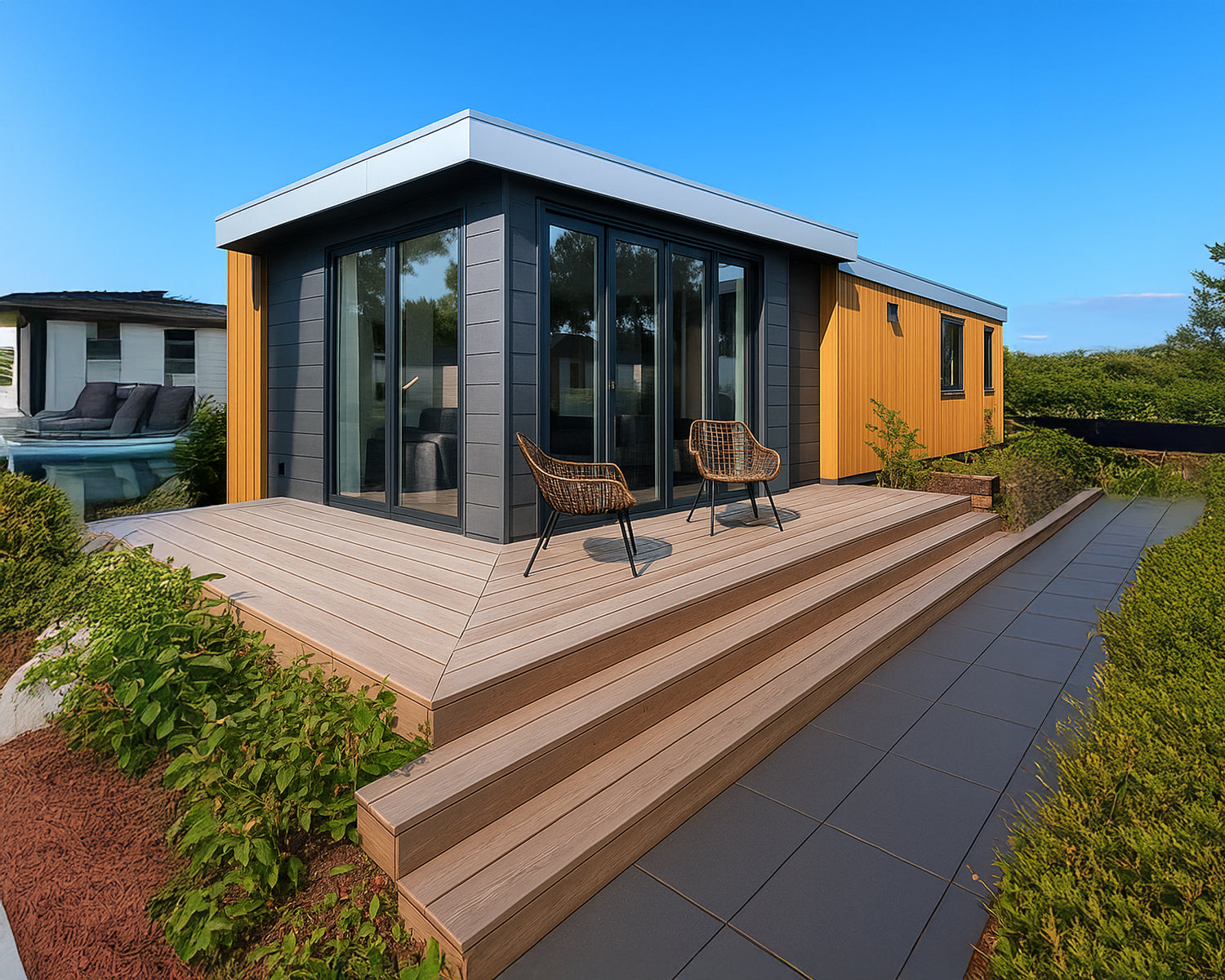 BR03 COMPACT– Vakantiehuisje met kookeiland (48 m²) en 2 slaapkamers