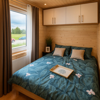 BS01 – Compact vakantiehuisje (35 m²) met badkamer, keuken & slaapkamer